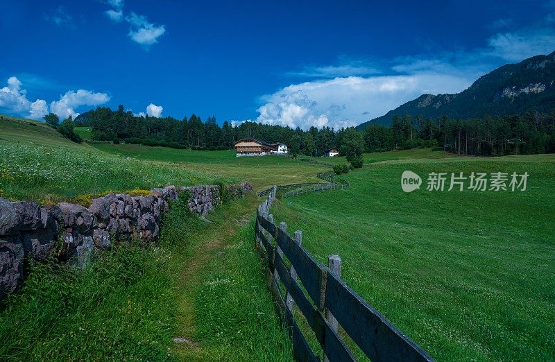 Kastelruth Dolomites的风景